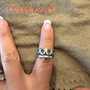 James Avery Silver Crown Ring